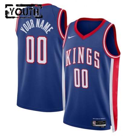 Dres Sacramento Kings Prilagođeni Nike 2024-25 City Edition Plava Swingman - Dječji